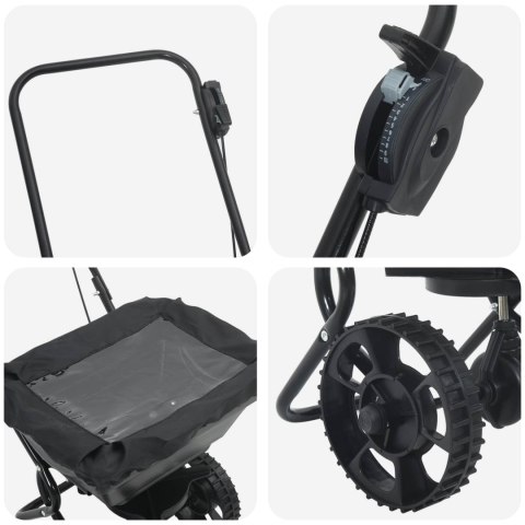 ROZPYLACZ CZARNY 47X82X75CM PVC I STAL