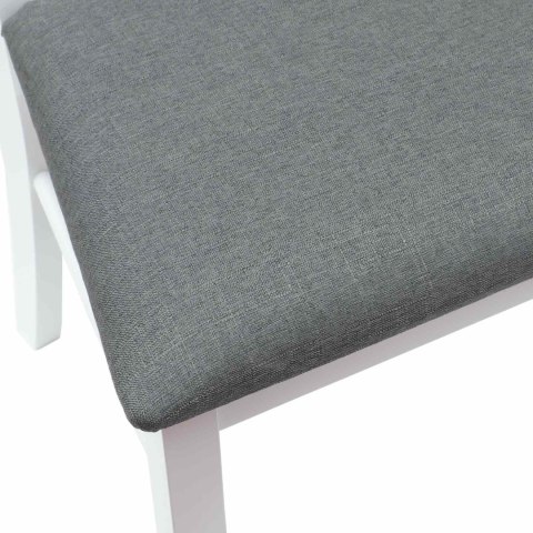 KRZESŁA JADALNE 2 SZT. BIAŁY 50X52,5X91CM DREWNO GUMOWE