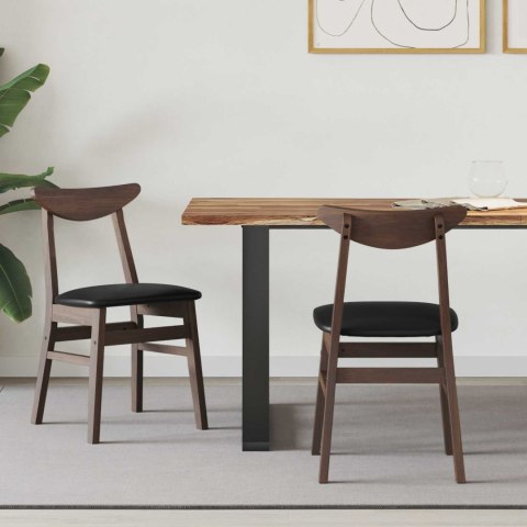 KRZESŁA JADALNE 2 SZT. JASNY BRĄZ 42X47.5X81CM