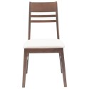 KRZESŁA JADALNE 2 SZT. JASNY BRĄZ 43X54X89CM DREWNO GUMOWE