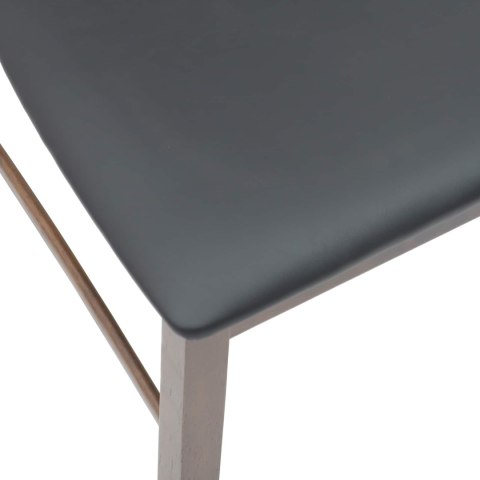 KRZESŁA JADALNE 2 SZT. JASNY BRĄZ 43X54X89CM DREWNO GUMOWE