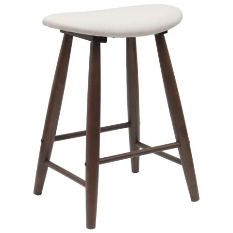 KRZESŁA JADALNE 2 SZT. JASNY BRĄZ 46X37X63CM DREWNO GUMOWE