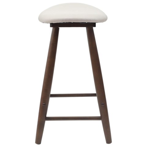 KRZESŁA JADALNE 2 SZT. JASNY BRĄZ 46X37X63CM DREWNO GUMOWE