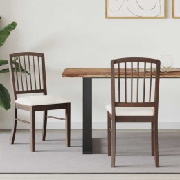 KRZESŁA JADALNE 2 SZT. JASNY BRĄZ 50X52,5X91CM