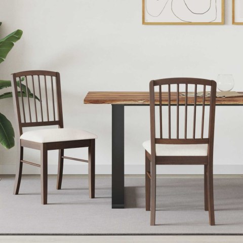 KRZESŁA JADALNE 2 SZT. JASNY BRĄZ 50X52,5X91CM