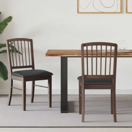 KRZESŁA JADALNE 2 SZT. JASNY BRĄZ 50X52,5X91CM