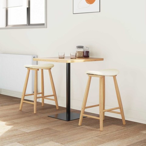 KRZESŁA JADALNE 2 SZT. NATURALNY 46X37X63CM DREWNO GUMOWE