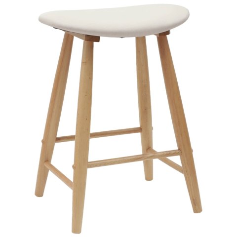 KRZESŁA JADALNE 2 SZT. NATURALNY 46X37X63CM DREWNO GUMOWE