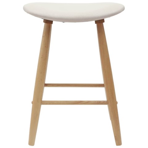 KRZESŁA JADALNE 2 SZT. NATURALNY 46X37X63CM DREWNO GUMOWE