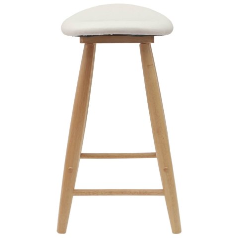 KRZESŁA JADALNE 2 SZT. NATURALNY 46X37X63CM DREWNO GUMOWE