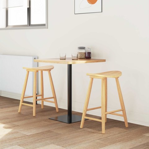 KRZESŁA JADALNE 2 SZT. NATURALNY 46X37X63CM DREWNO GUMOWE