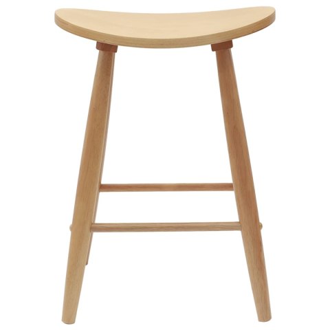 KRZESŁA JADALNE 2 SZT. NATURALNY 46X37X63CM DREWNO GUMOWE