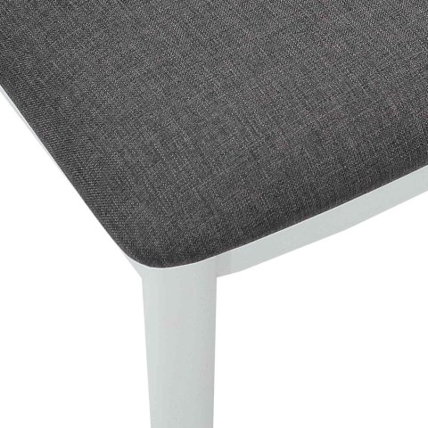 KRZESŁO JADALNIANE 2 SZT. BIAŁY I SZARY DREWNO GUMOWE