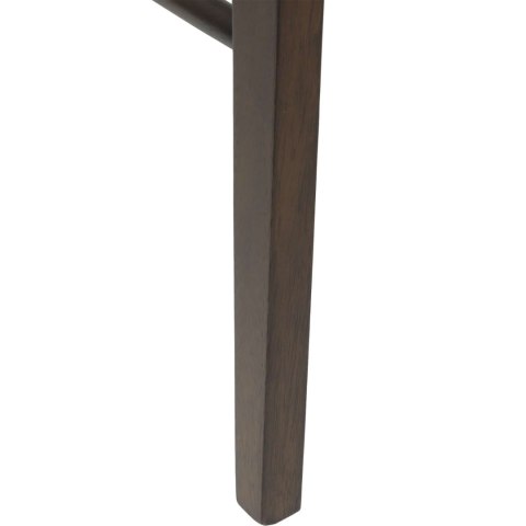 KRZESŁO JADALNIANE 2 SZT. CIEMNOBRĄZOWY I CZARNY DREWNO GUMOWE