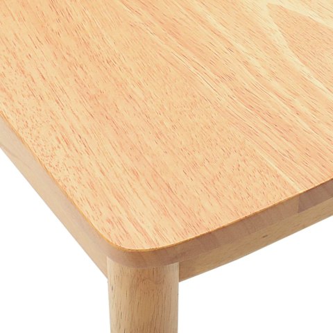 KRZESŁO JADALNIANE 2 SZT. NATURALNY DREWNO GUMOWE