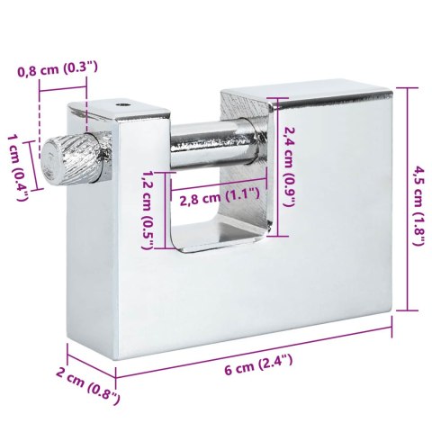 KŁÓDKA 12 SZT. SREBRNY 6X2X4,5CM ŻELAZO