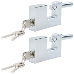 KŁÓDKA 2 SZT. SREBRNY 7,8X2X5CM ŻELAZO