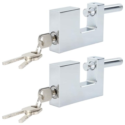 KŁÓDKA 2 SZT. SREBRNY 8,7X1,9X5,5CM ŻELAZO