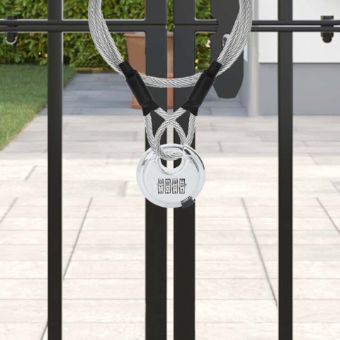 KŁÓDKI DISCUS Z KLUCZAMI 2 SZT. SREBRNY 7X2.3X7CM