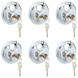 KŁÓDKI DISCUS Z KLUCZAMI 6 SZT. SREBRNY 9X2.8X9CM