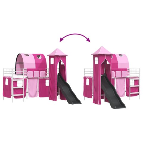 BIAŁY I RÓŻOWY 90X190CM