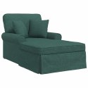 CHAISE LOUNGE Z FARTUSZKIEM CIEMNA ZIELEŃ 91X157X91CM