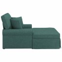 CHAISE LOUNGE Z FARTUSZKIEM CIEMNA ZIELEŃ 91X157X91CM