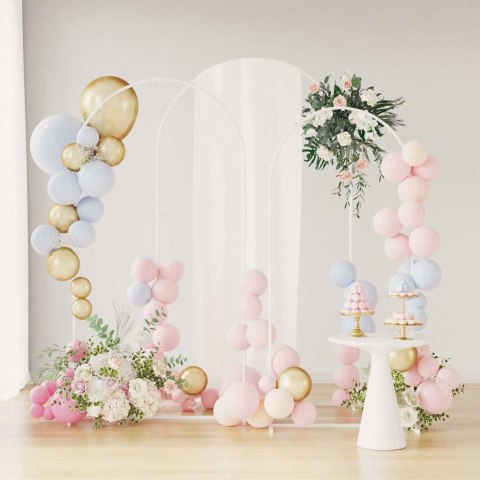 ŁUK ŚLUBNY 3 SZT. BIAŁY STAL