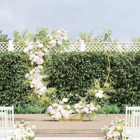 ŁUK ŚLUBNY ZŁOTY 195X35X211CM STAL