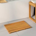 MATA DO KĄPIELI GŁADKI BRĄZOWY 100X53CM DREWNO
