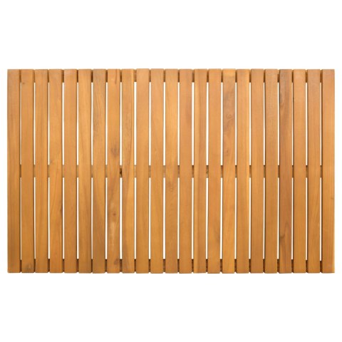 MATA DO KĄPIELI GŁADKI BRĄZOWY 80X50CM DREWNO