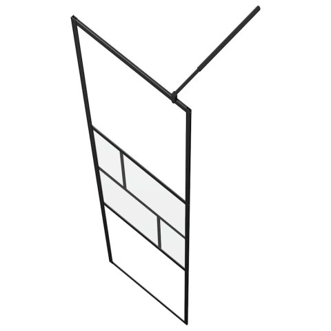 ŚCIANA PRYSZNICOWA TYPU WALK-IN CZARNY 80X195X0.5CM