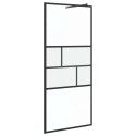 ŚCIANA PRYSZNICOWA TYPU WALK-IN CZARNY 80X195X0.5CM