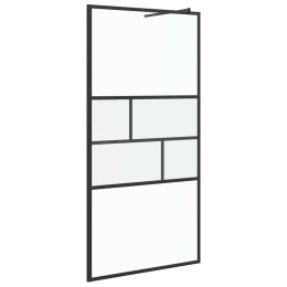 ŚCIANA PRYSZNICOWA TYPU WALK-IN CZARNY 80X195X0.5CM