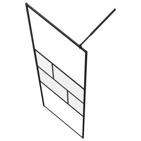 ŚCIANA PRYSZNICOWA TYPU WALK-IN CZARNY 80X195X0.5CM