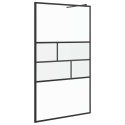 ŚCIANA PRYSZNICOWA TYPU WALK-IN CZARNY 80X195X0.5CM