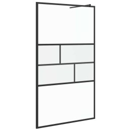 ŚCIANA PRYSZNICOWA TYPU WALK-IN CZARNY 80X195X0.5CM