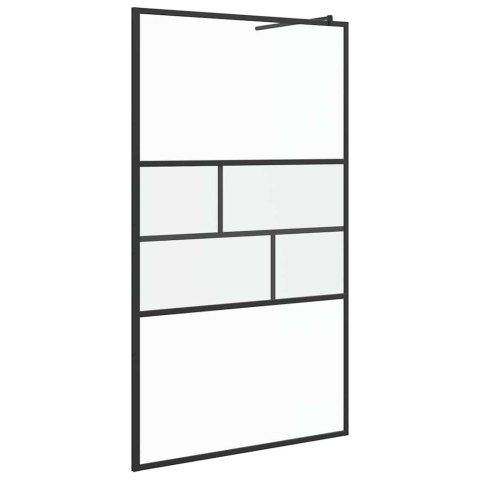 ŚCIANA PRYSZNICOWA TYPU WALK-IN CZARNY 80X195X0.5CM
