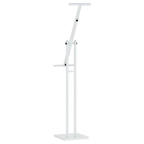 STOISKA NA TARGI BIAŁY 26,5X26,5X127CM STAL