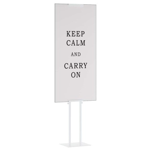 STOISKA NA TARGI BIAŁY 30X24X214CM STAL