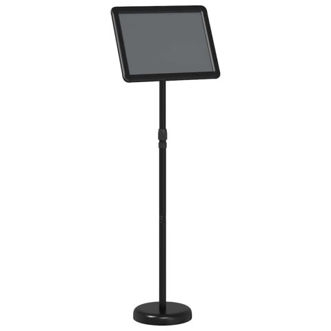 STOISKA NA TARGI CZARNY 25X25X125CM ALUMINIUM