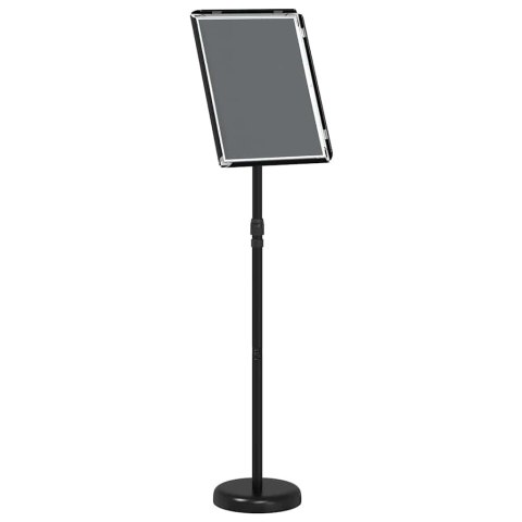 STOISKA NA TARGI CZARNY 25X25X125CM ALUMINIUM