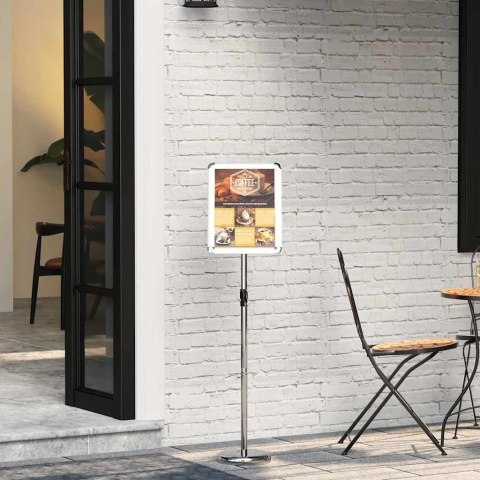 STOISKA NA TARGI SREBRNY 25X25X125CM ALUMINIUM