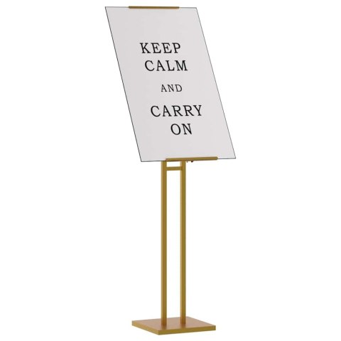 STOISKA NA TARGI ZŁOTY 26,5X26,5X127CM STAL