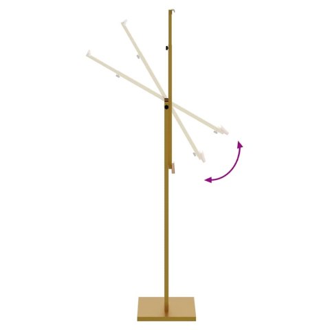 STOISKA NA TARGI ZŁOTY 26,5X26,5X127CM STAL