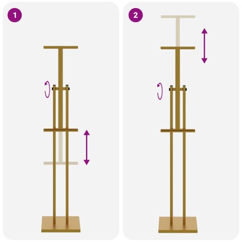 STOISKA NA TARGI ZŁOTY 26,5X26,5X127CM STAL