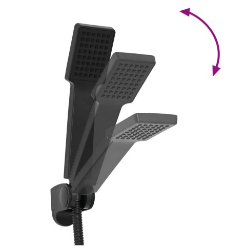 ZESTAW GŁÓWICY PRYSZNICOWEJ CZARNY G 1 / 2 CALA