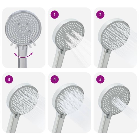 ZESTAW GŁÓWICY PRYSZNICOWEJ CHROM G 1 / 2 CALA MOSIĄDZ