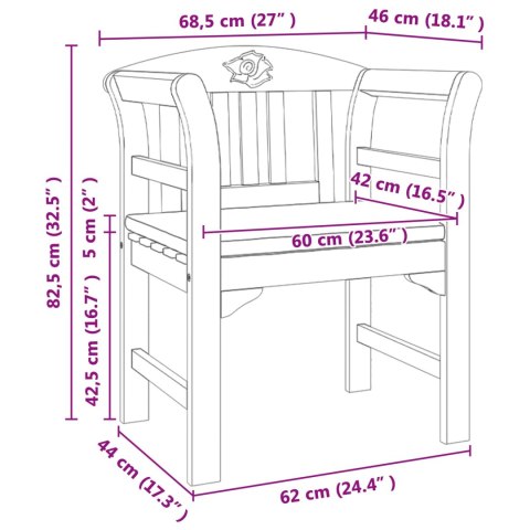 ŁAWKA WYKOŃCZENIE NA BAZIE NATURALNEGO OLEJU LITE DREWNO AKACJI