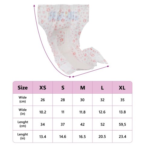 JEDNORAZOWA PIELUCHA DLA PSÓW SAMIC 50 SZT. BIAŁY L